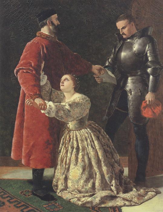 Frederick richard pickersgill,R.A. Duke Fredrick banishing Rosalind from his Court (mk37)